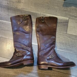Frye Brown Leather Riding Boots